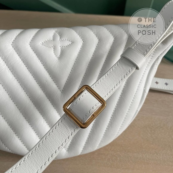 ❌SOLD❌Used Louis Vuitton New Wave Bumbag Belt Bag White MI1119 - Picture 4 of 14